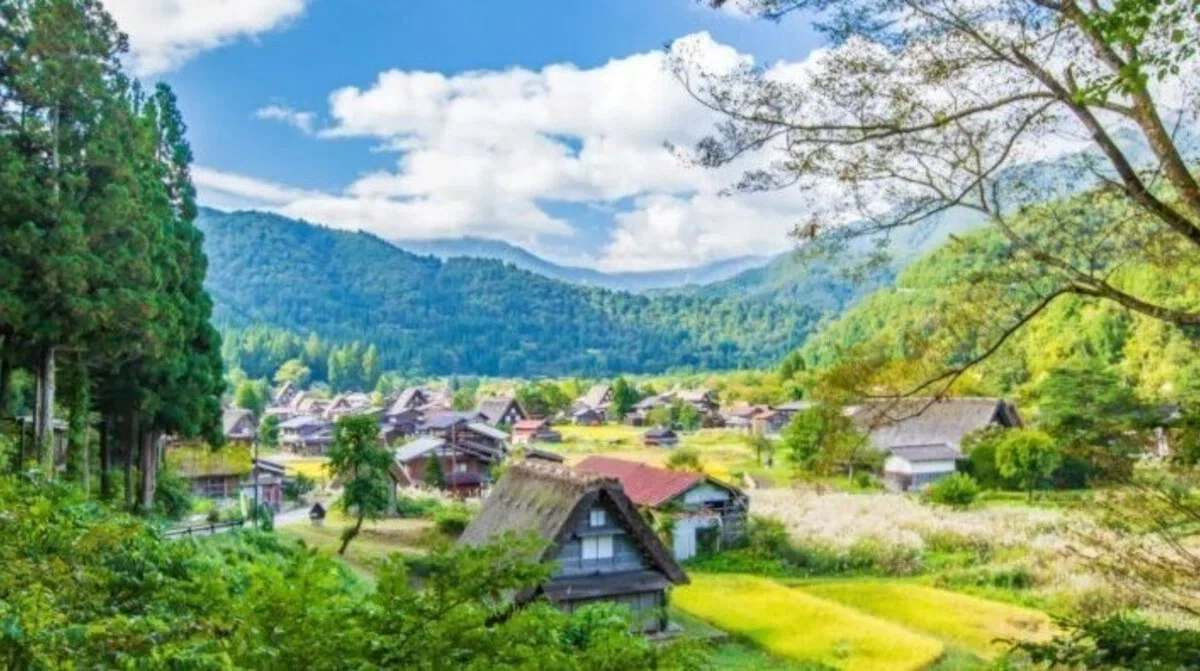 福岡近郊の紅葉が美しい里山に